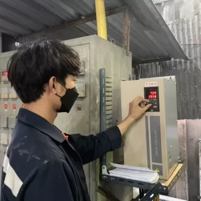 รีวิวการติดตั้งอินเวอร์เตอร์ปรับรอบมอเตอร์ Veichi AC310 75 kW จังหวัดสมุทรปราการ