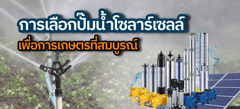 การเลือกปั๊มน้ำโซลาร์เซลล์เพื่อการเกษตรที่สมบูรณ์