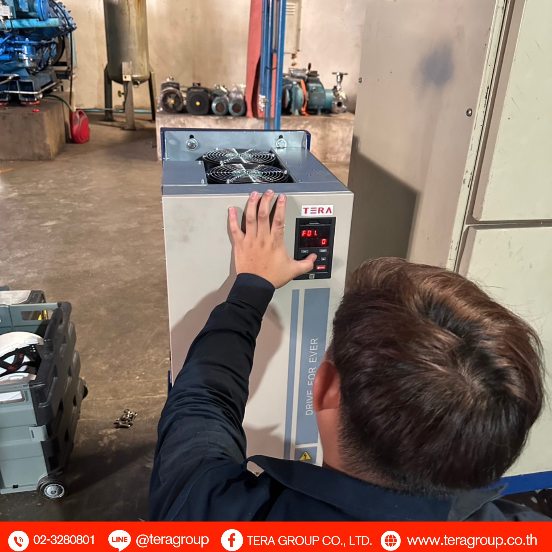 ผลงานการติดตั้งพารามิเตอร์ อินเวอร์เตอร์ปรับรอบมอเตอร์ AC310 166kW