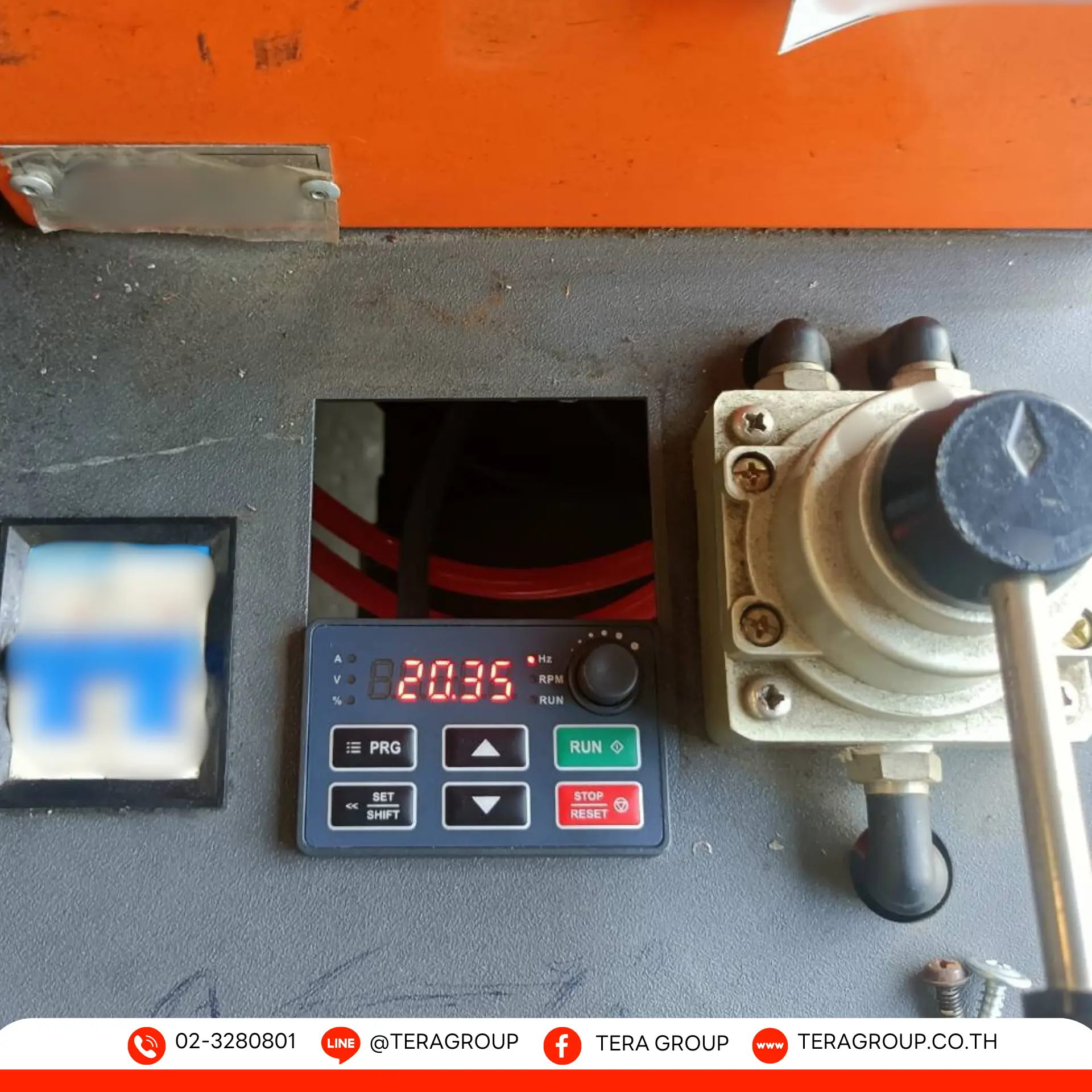 ติดตั้งอินเวอร์เตอร์ปรับรอบมอเตอร์ AC10 0.75kW