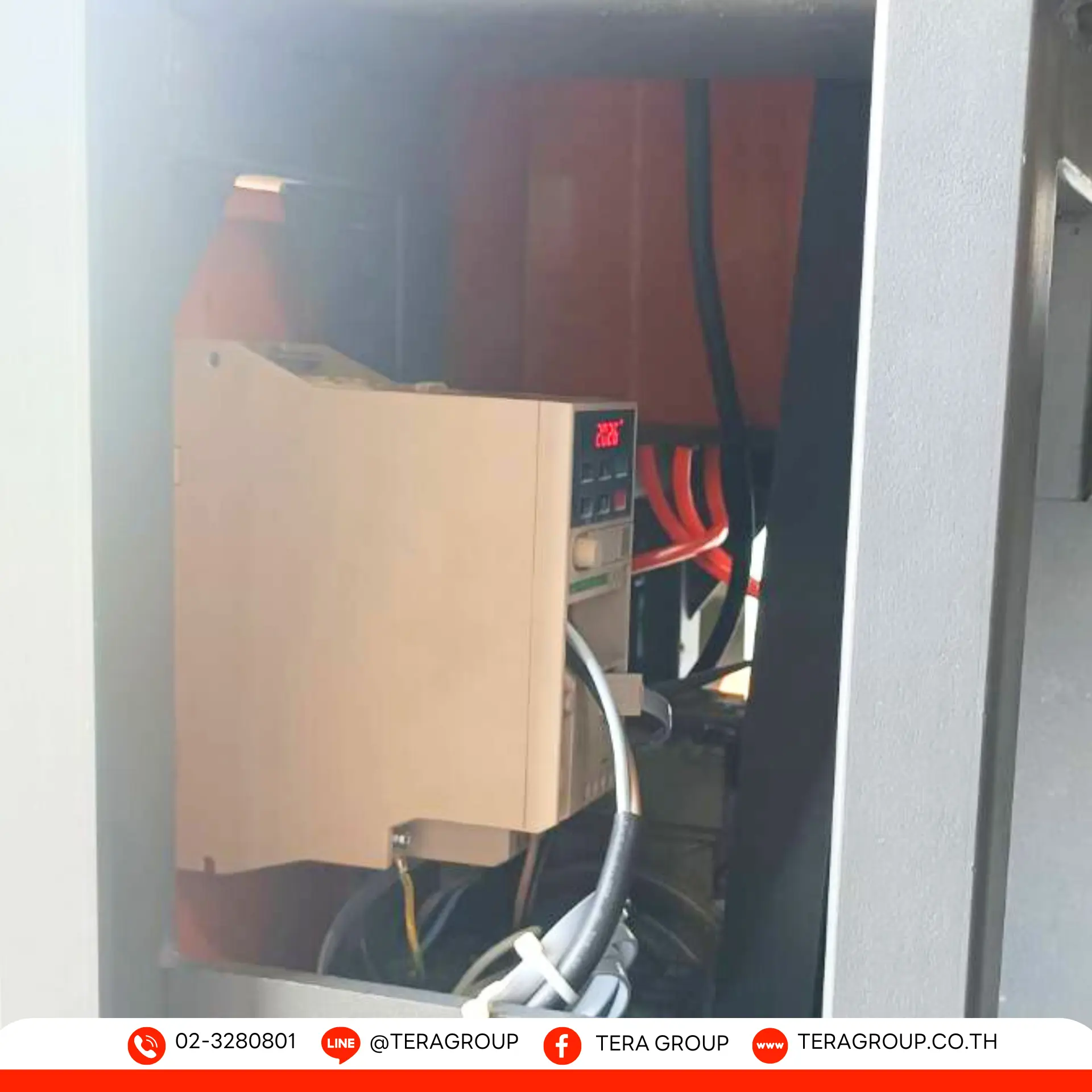 ติดตั้งอินเวอร์เตอร์ปรับรอบมอเตอร์ AC10 0.75kW